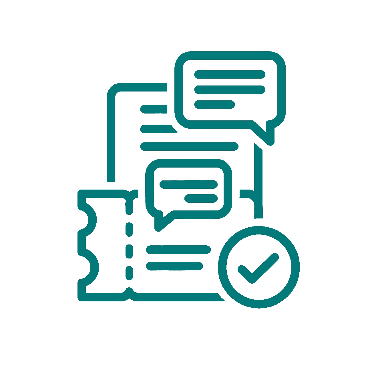 Screenshot of support ticket details